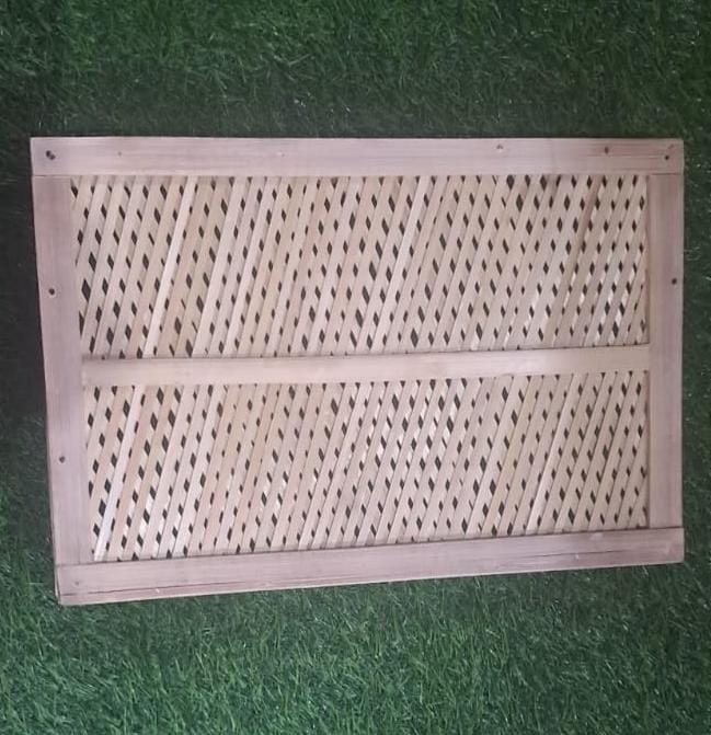 Bamboo Wood Serving Tray - Dining Table Tray - 14x9x2 Inch