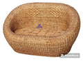 Bamboo Cane Two Seater Sofa for Home, Living Room, Office, Resort, Hotels (Apple)