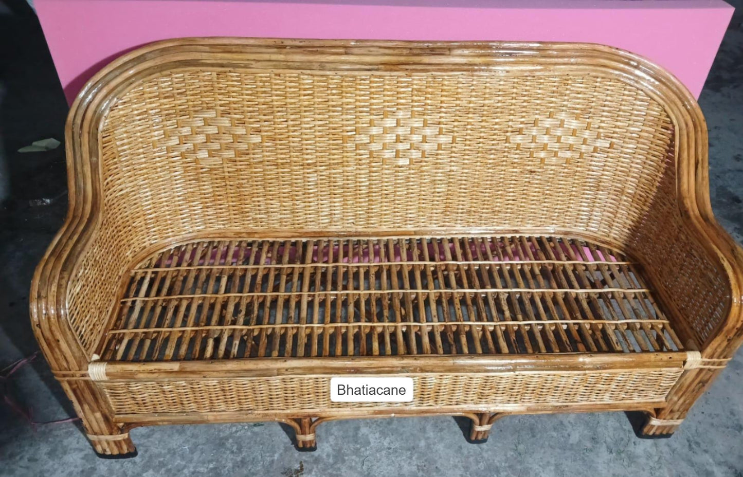 Cane 3-Seater Sofa: Stylish and Versatile Seating for Home, Outdoor, and Commercial Spaces