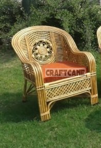 Cane Bamboo Sofa Chair, Kursi for Garden ,Living Room, Dining Room, Bedroom, Office, Outdoor,Cafe,Restaurant Balcony