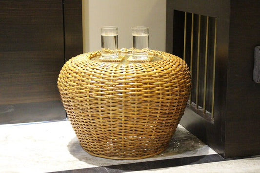 Cane coffee Table, Cane Side Table, Cane Rattan Bamboo Wicker Wood Table