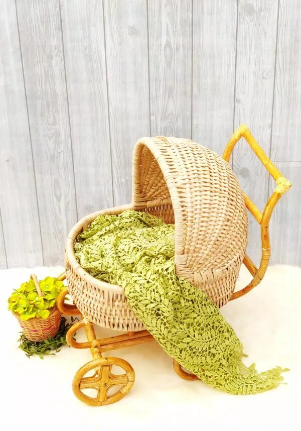 Cane Baby Stroller for Kids - Perfect for Newborn and Toddler Photoshoots | Kids Photography Props